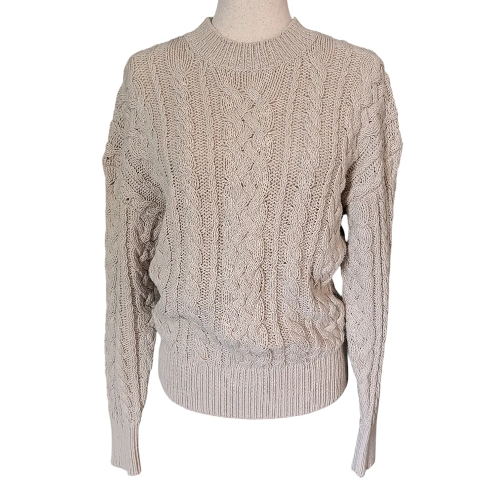 Reformation Sam Oversized Cable Knit Sweater - Picture 3 of 13